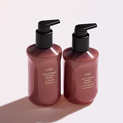 Oribe Valley of Flowers body wash and lotion bottles